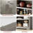 6-Tier Farmhouse Bookcase with Adjustable Shelves, Floor Standing Open Display Storage Rack, Anti-Slip Design-522821313-522821374