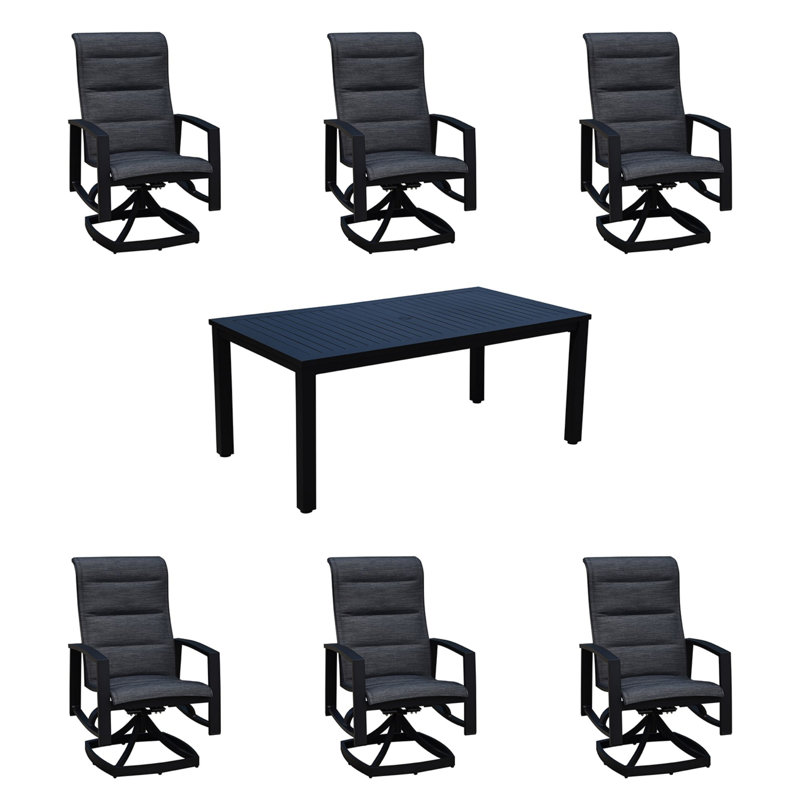 Marsham Courtyard Santorini 7 Piece Dining Set