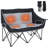 Oversized Heated Double Camping Chair, Folding, Adjustable Temperature, Carrying Bag-1152182905