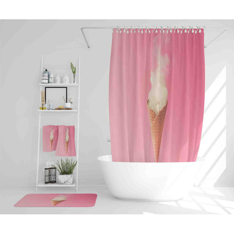 Nenney Polyester Shower Curtain Set