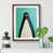 Walnut Framed Paper