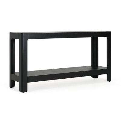 Mirod Modern Farmhouse Console Table,Elegant Minimalist Design With Premium Wood Veneer And Rounded Corners