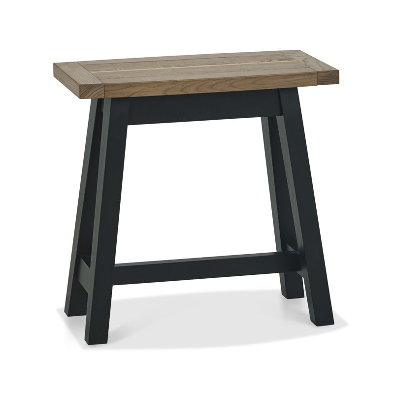 Roscommon Console Table, 55 H x 55 W x 30 D cm, Weathered Oak, Black