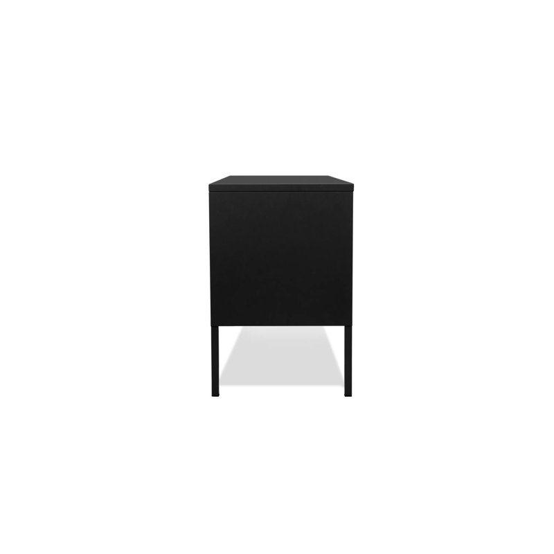 Zelle TV Stand for TVs up to 55", Black Sand