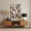 Abstrait formes 62, art mural en métal beige