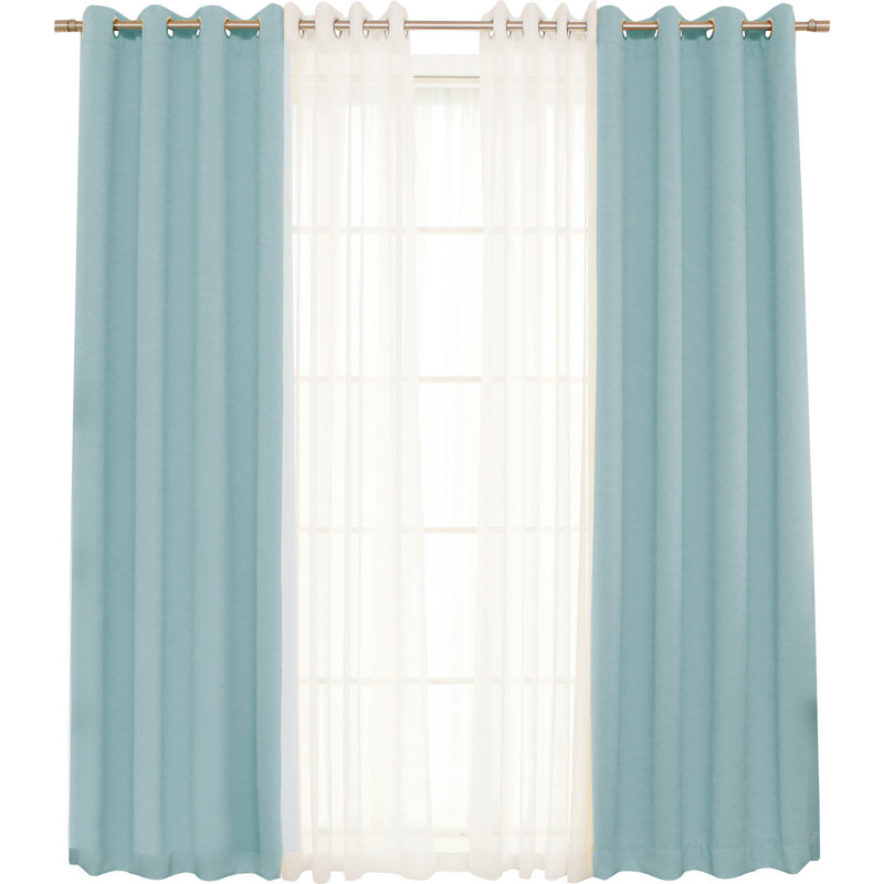 Granados Sheer Curtain, Turquoise