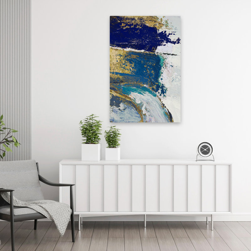 Art océan et vagues Riviera II, H 36 po x l 24 po