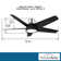 58'' 5 - Blade Outdoor LED Smart Standard Ceiling Fan with Remote Control and Light Kit Included