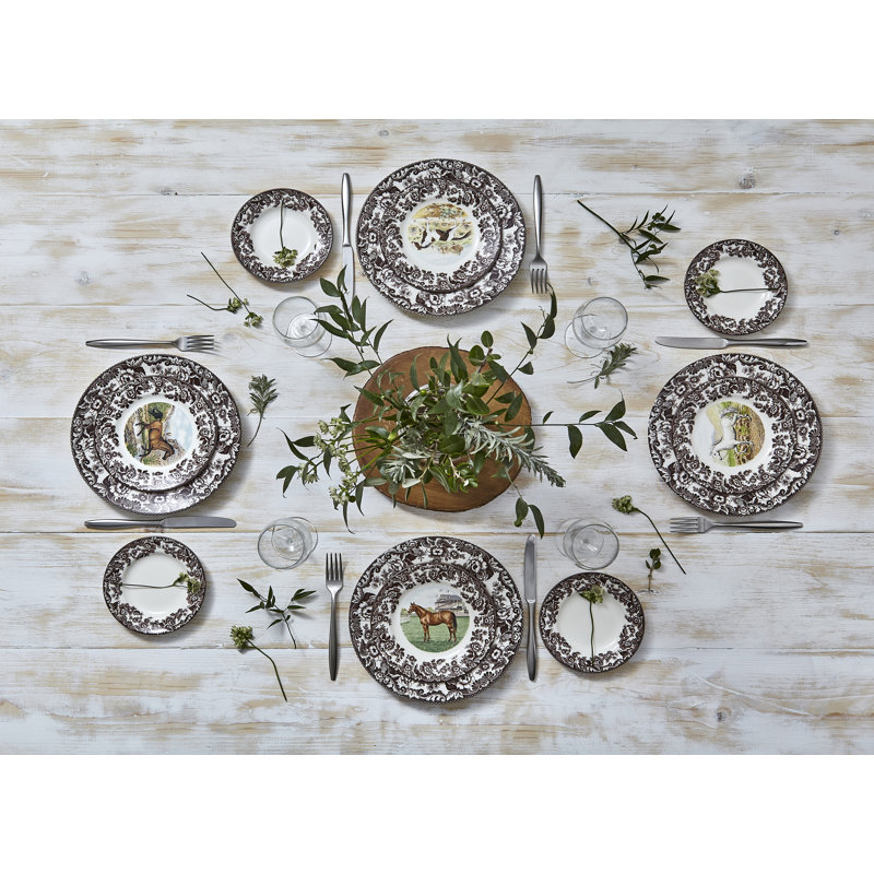Assiette plate Spode Woodland 10,5 po Spode