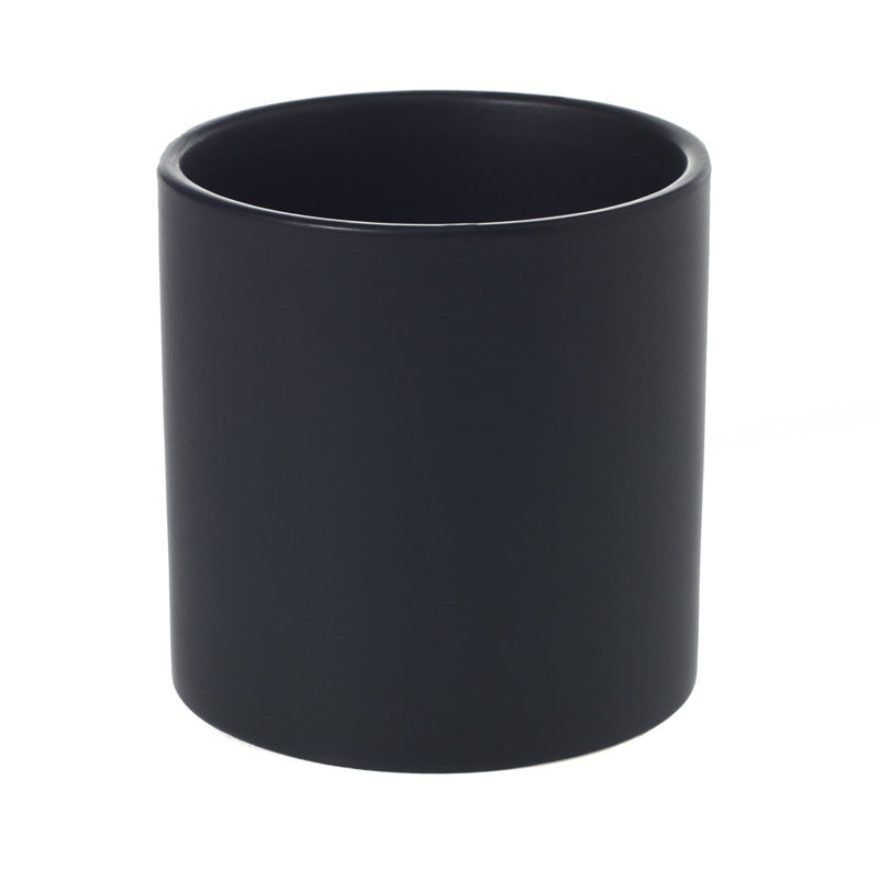 Jardinières en pot, H 4,25 po x l 4,25 po x P 4,25 po, Noir mat