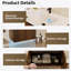 Armoire murale pliante avec évier crème-565352755