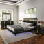 Ensemble de chambre avec lit plateforme 6 pièces Clemson-752605990-752606010-766987124