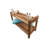 EcoDecors 35" W, Classic Teak Shower Bench, Includes integrated Shelf, with LiftAid Arms, in Earthy Teak -25158386