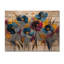 Décoration florale rouge bleuet bleuet - bleuet sur bois de pin naturel-1338523563
