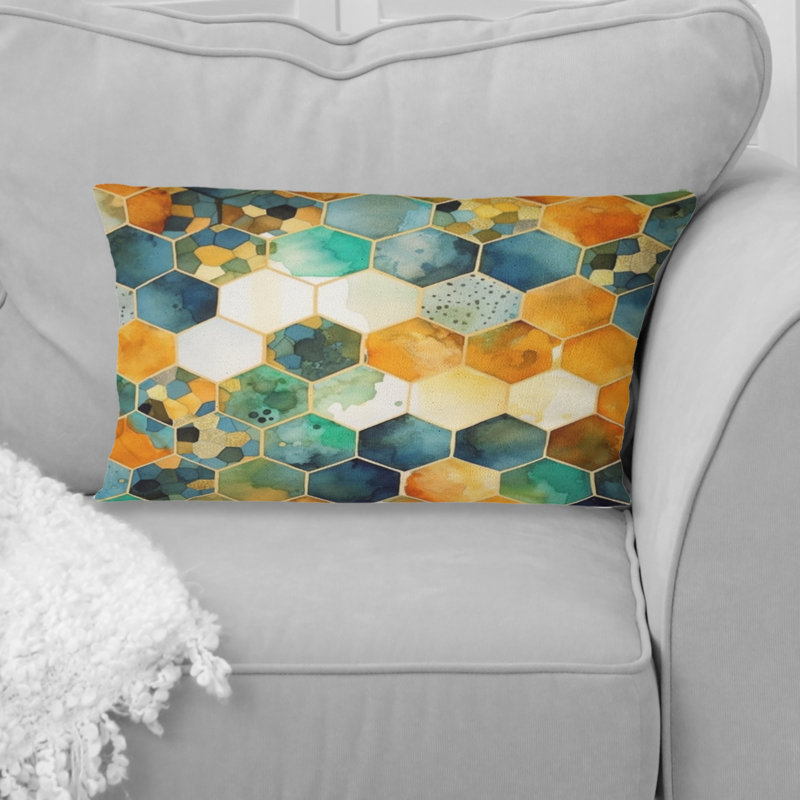 Coussin Colorful Hexagon III - Abstract Shapes