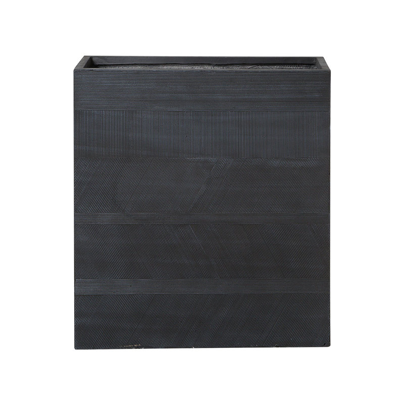 Pratcher Pot Planter, Black, 92cm H x 80cm W x 30cm D