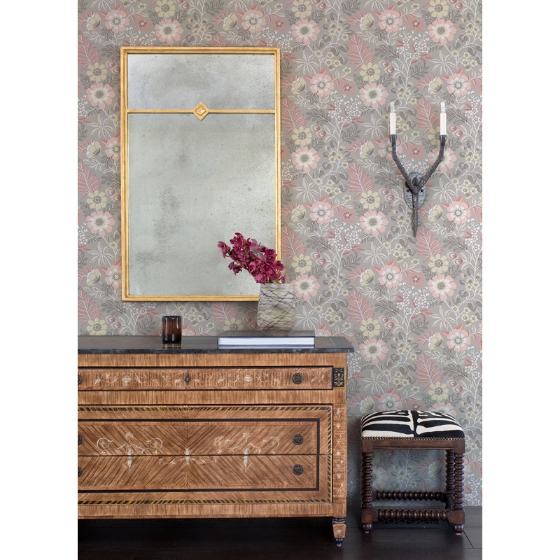 Rouleau de papier peint lisse L 27 pi x l 27 po, Rose