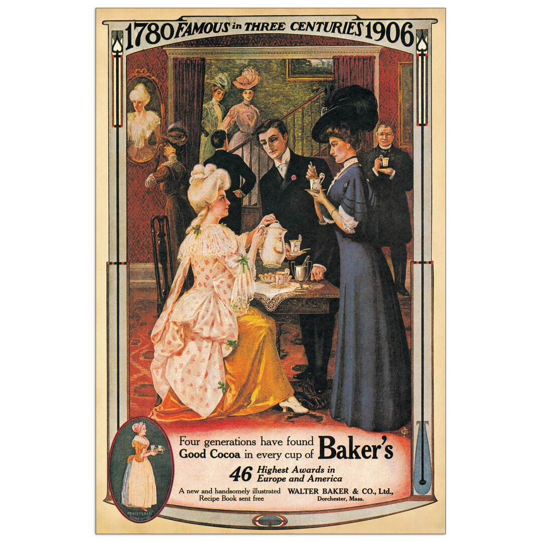 Poster Bakers-Good Kakao, Retro-Werbung