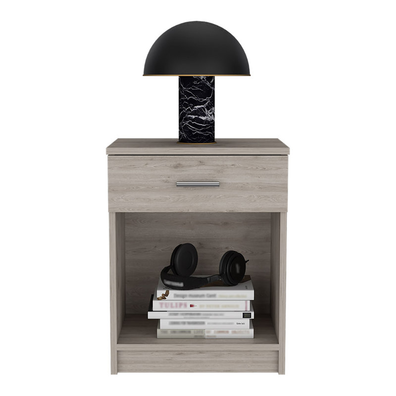 Nightstand Coco, Single Drawer, Lower Shelf