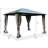 Kozyard Edward 10’x12‘ Polycarbonate Roof Hardtop Gazebo with Curtain and Mosquito Netting