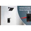 Robinet de douche avec support de rangement Ensemble de décoration de pomme de douche à pluie de 8 pouces avec ensemble de robinet de douche à jet simple