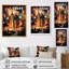 Cubic Sunset Cityscape - City Art Deco Wall Art-2056631243-2003245454