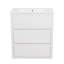 Meuble-lavabo 30 po avec lavabo en céramique et 2 tiroirs pleine extension, meuble-lavabo autoportant avec poignée libre à 45 °, glissières de tiroir à fermeture en douceur, blanc-917894748-917894750