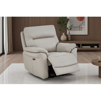 Tationa 99cm Wide Leather Match Standard Recliner