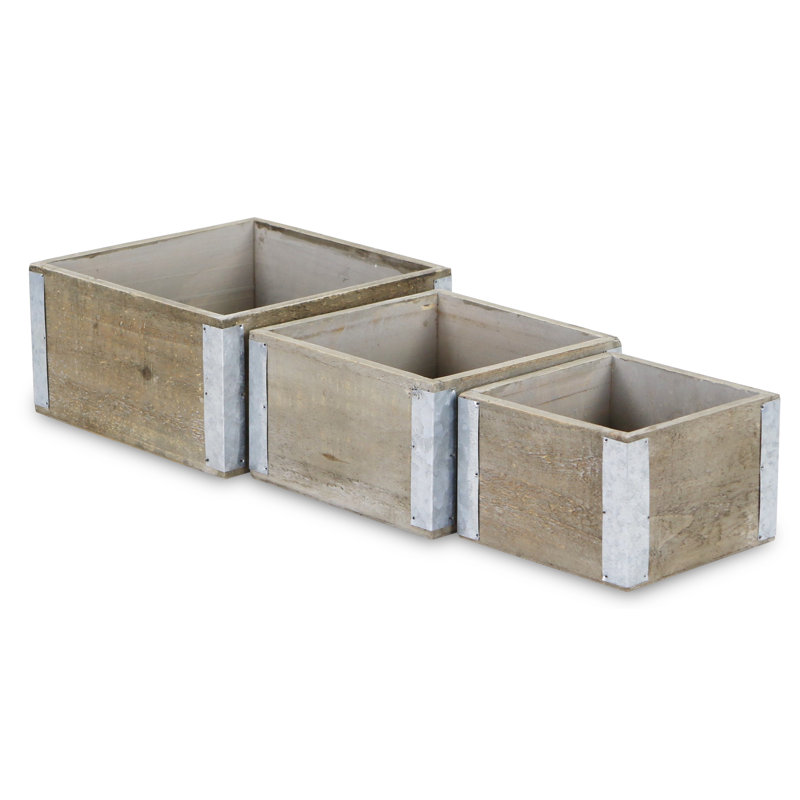 Kaitlin Handmade Wood Planter Box