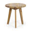 Table de bout en bois naturel Mod-Inspired, table d'appoint ronde compacte