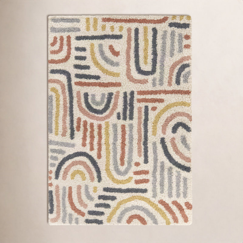 Tapis à poils longs Alejandra, Rectangle 6 pi 7 po x 9 pi