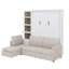 Grand lit escamotable avec canapé et tablettes-763043259