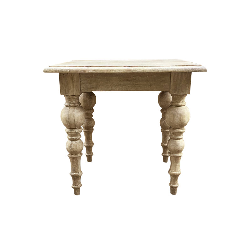 Higinio Solid Wood End Table