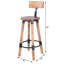 Tabouret de bar et de comptoir en bois massif Ston Easton-1346417105-1446073445