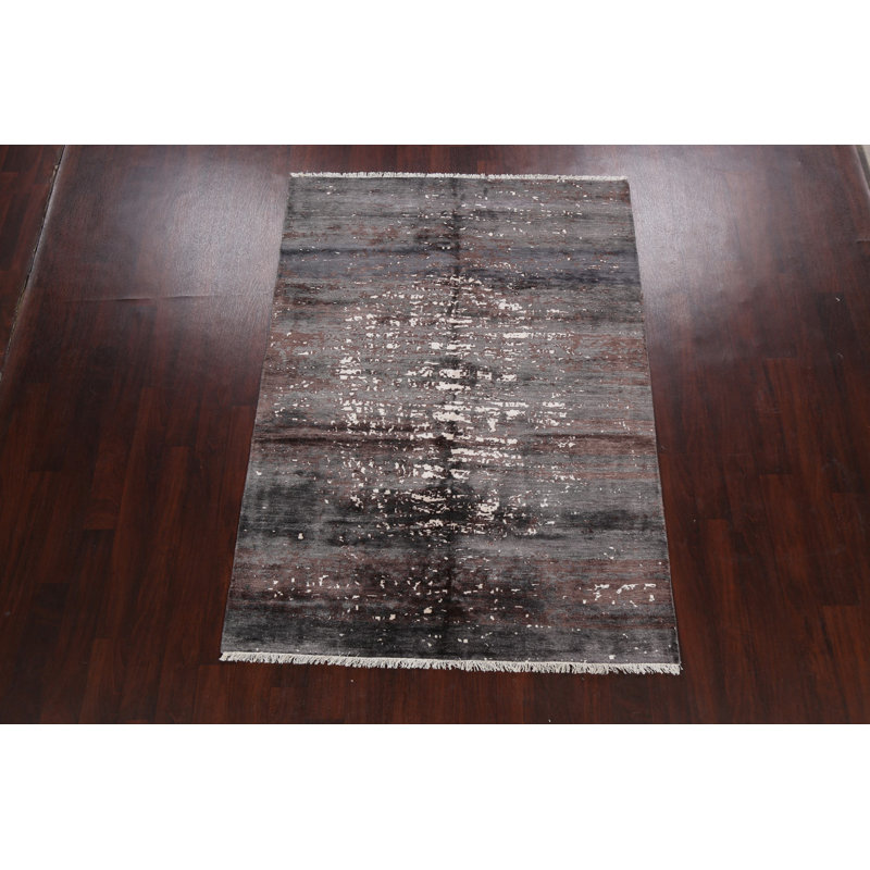 Tapis oriental abstrait artistique 5 x 7