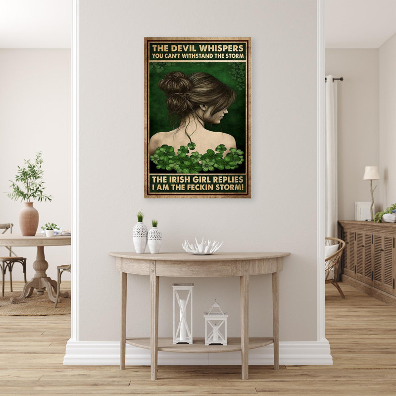 «Oriskany The Irish Girl replies on Canvas», impression, L 24 po x H 36 po x P 1,25 po