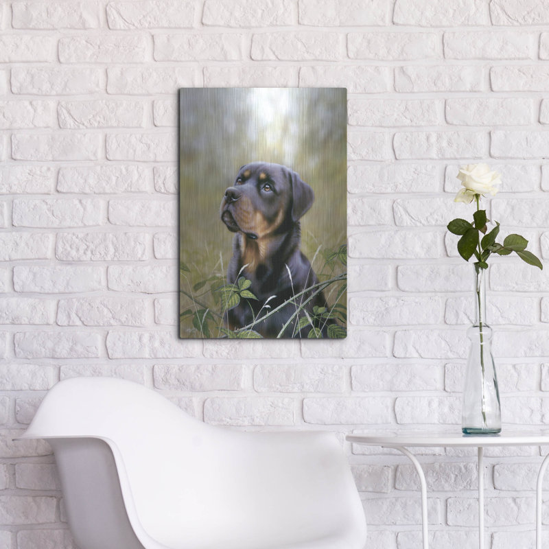 «Rottweiler Spirit of Loyauté» par John Silver, H 24 po x l 16 po