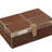 Georgine Natural Leather Hide and Wooden Decorative Box Set-1315262641