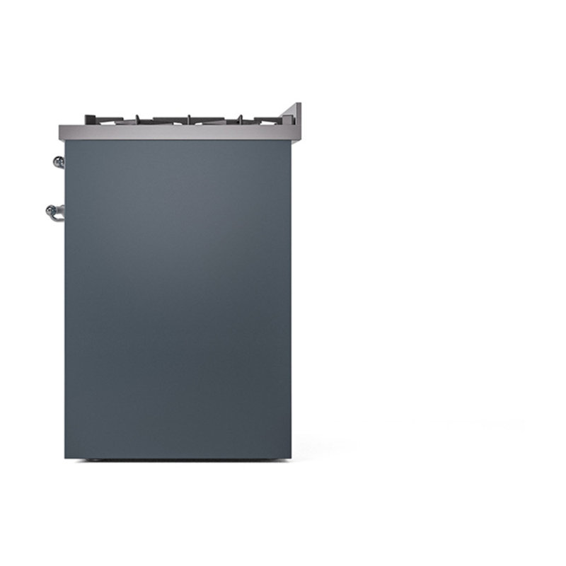 ILVE Nostalgie II Noblesse 30 in Dual Fuel Range, Blue Grey/Bronze, Natural Gas