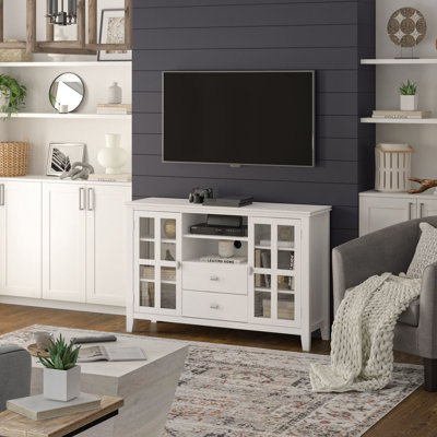 Artisan - grand meuble télé - blanc sur place
