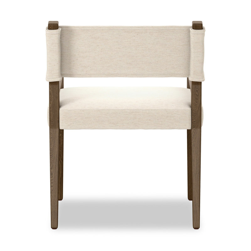 Ferris Dining Armchair, Crypton Nomad Snow, Amber Ash