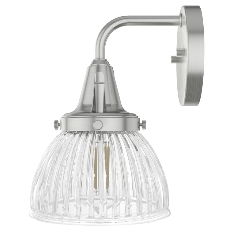 Hunter Cypress Grove 1 Light Sconce Wall Light Fixture, Brushed Nickel