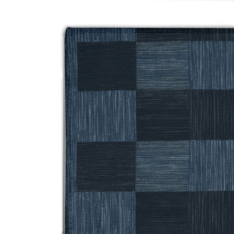 Tapis d'intérieur et d'extérieur à carreaux gris, Rectangulaire 8 pi x 10 pi