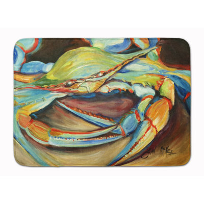 Tapis pour salle de bain en mousse à mémoire crabe