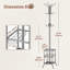 Freestanding 12 - Hook Coat Rack
