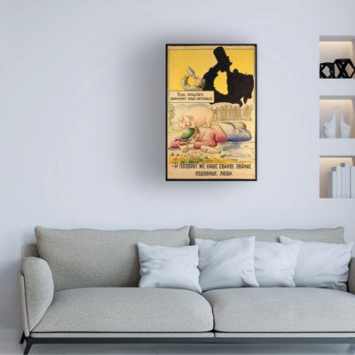 Marcus Jules Drink Like A Pig Canvas Art