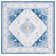 Arizona Bohemian Machine Washable Non-Slip Area Rug in Navy & Ivory