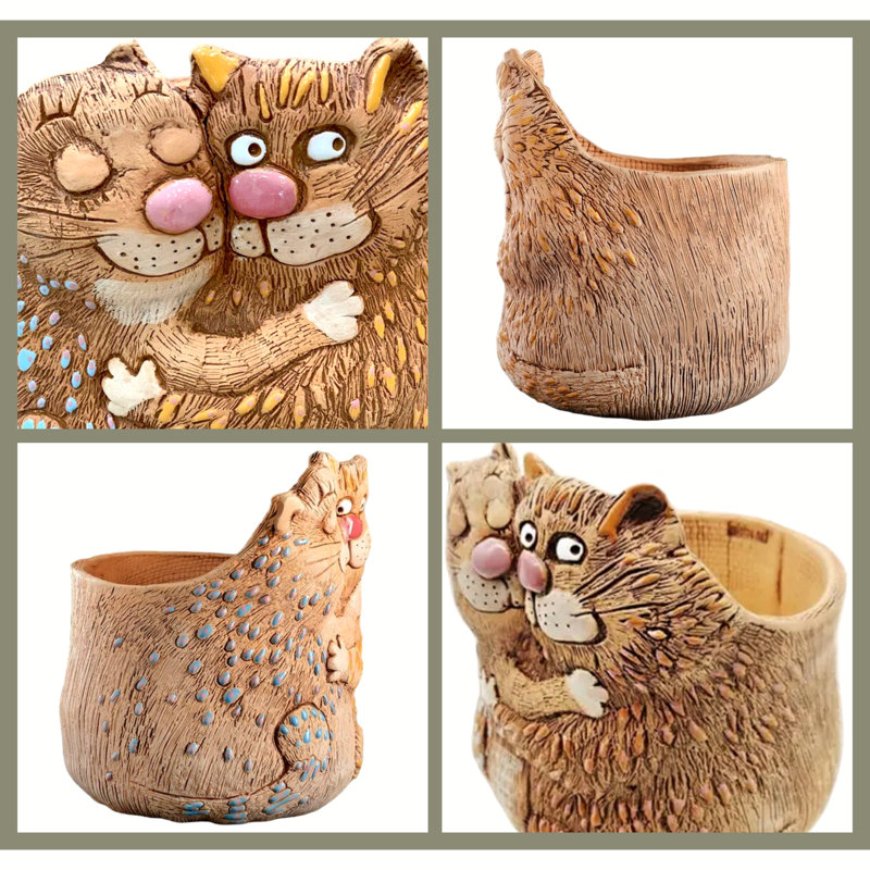 Flurin Cats in Love Pot Planter