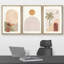 Bohemian-style Plants " Boho Mid-Century Tropical Desert Architecture Abstract Illustrations Modern Art Landscape Colourful " 3 - Pieces-98696228-98696230