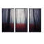 «Dark Spooky Misty Forest», 3 pièces, cadre flottant, impression sur toile-1238193137-1238193136